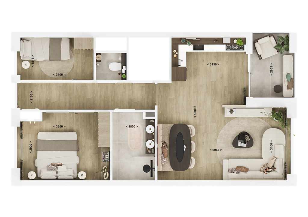 mediumsize floorplan
